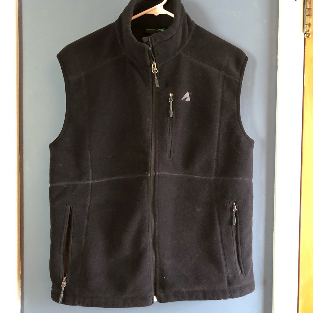 Eastern mountain sports black fleece vest small